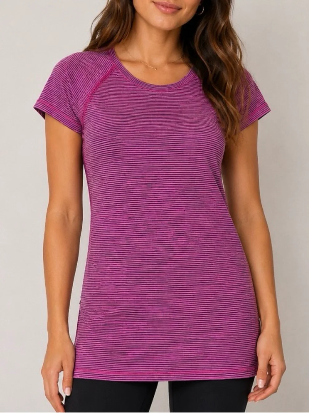 Lululemon We Are From Space Regal Plum Swiftly Tech Short Sleeve  SZ 4